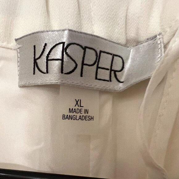 NWT - Size XL - Kasper Ivory Suit Pants - Pull-On Style - Picture 4 of 6